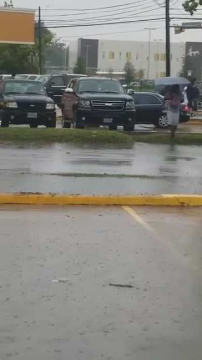 How dry you can stay with an umbrella
