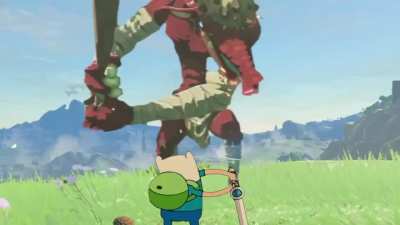 Jake & Finn in Hyrule.