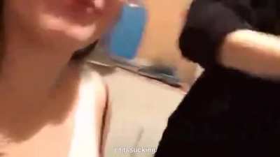 sucking her friend's tits at a party r/titssucking/