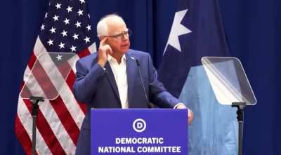 Tim Walz on Kamala Harris: “We wouldn't wake up every day to a bunch of shit on TV & a bunch of nonsense. We would wake up to an adult with compassion & dignity & vision & leadership doing the work. Not a manchild crying about whatever is 