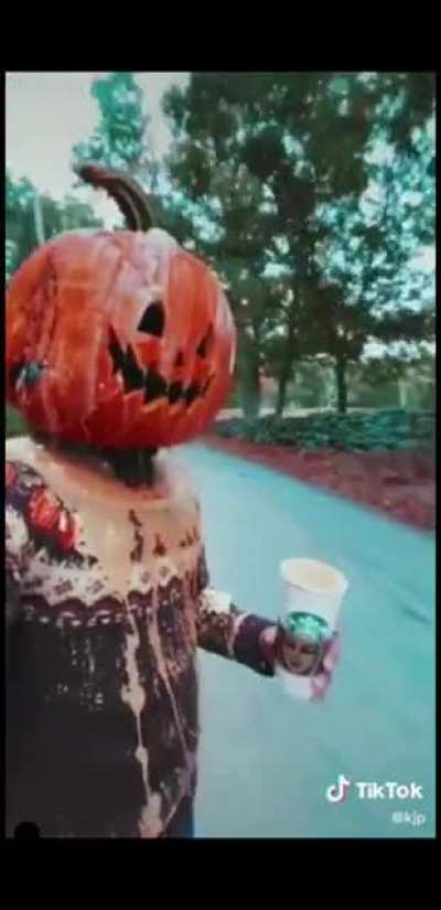 Pumpkins fall Starbucks dream.