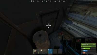 Opening base door during raid