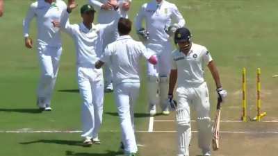Steyn Gun cleans up Rohit Sharma.