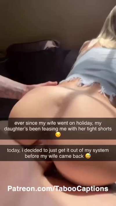 Wife on holiday, cumming on daughter's pussy