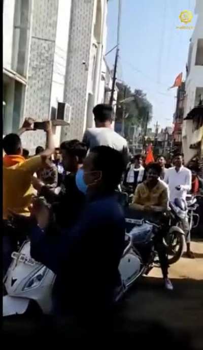 Hanuman chalisa in Begambagh area of Ujjain where Hindu devotees were pelted by stones