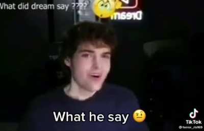 What did dream say 🤨