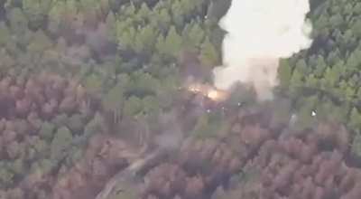 BM-21Grad Destroyed by HIMARS (Kherson Region)