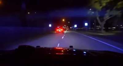 Police PIT vehicle after high speed pursuit