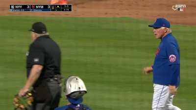 [Highlight] McNeil Gets Called For A Fielding Violation By Being A Literal Foot Over 