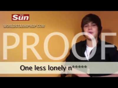 TIL that Justin Bieber overtly sang a racist parody of 