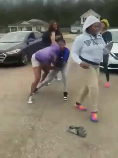 My man knocked her out of the frame…