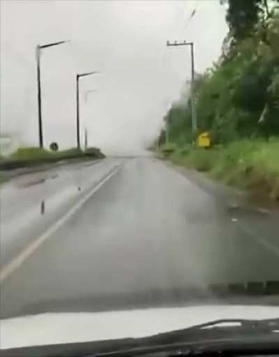 He saw the fog but decided to go anyway