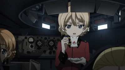 Darjeeling and Erika having their favorite drink