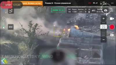 FPV hit on a T-80? causes cook off. Eastern Front