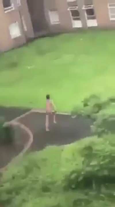 Naked man on psychedelics definitely took too much