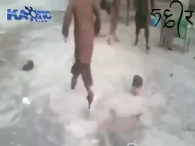 Football in Taliban Acquired Afghanistan. Warning: graphic images of Taliban scum playing with human heads. Viewer discretion is advised.