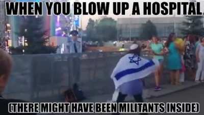 We have killed of at least 7 kid—- I mean potential enemy recruits by striking a residential building 😎😎😎
