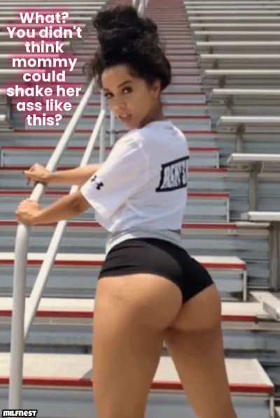 Mom shaking her fat ass