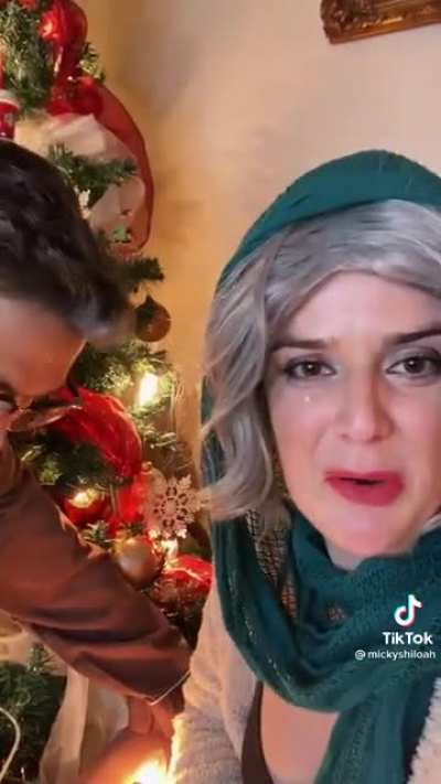 Mary and Joseph Facetime Jesus