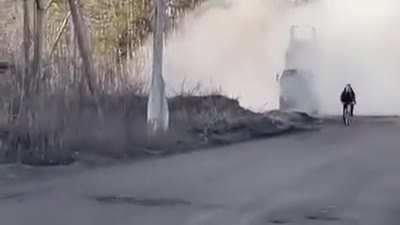 Just a Ukrainian routine. I went out to buy bread...