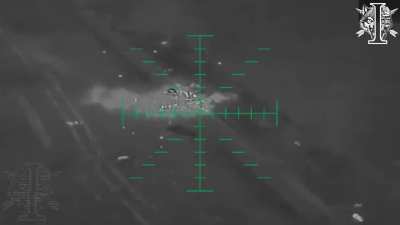 Ukrainian UA REG Team hit a Russian armoured vehicle using a Baba Yaga drone. Kurshchyna direction