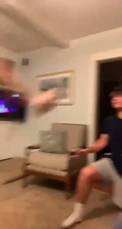 We were just playing just dance….