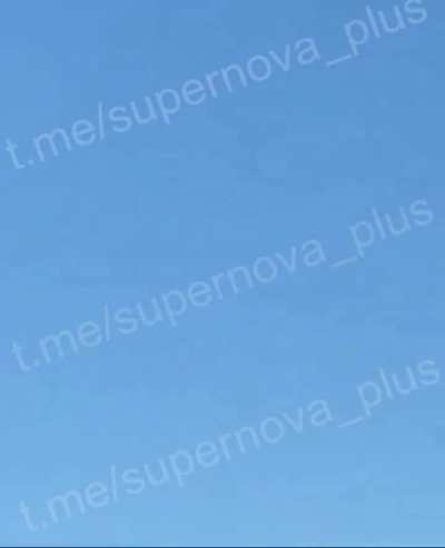 Air to air missile fired at a visible Russian cruise missile