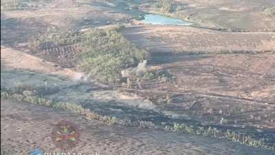 Russian POV of the armoured attack on Avdiivka waste heap. (Part 2). View from the Ukrainian drones