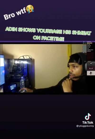 Yourrage gets flashed by Adin Ross on FaceTime