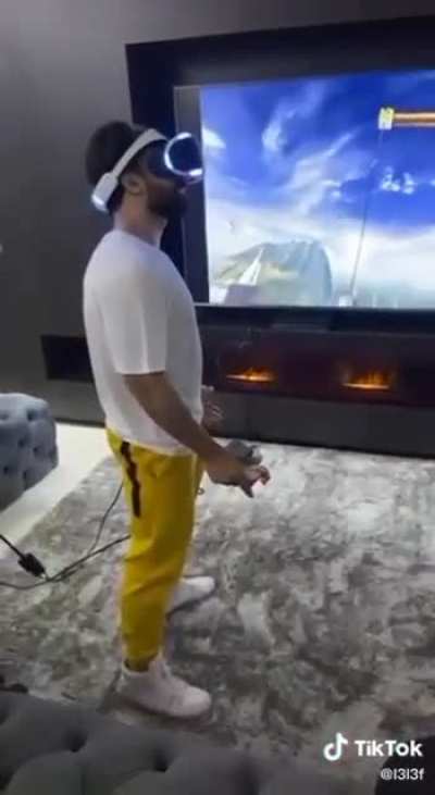 Virtual reality is sometimes dangerous.