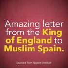 Letter from King of England to Muslim Spain