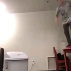 Fighting with a bin