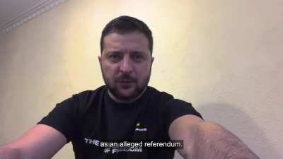 President Zelensky's Latest Address. 01/10/22. Duration 5m31. English Subtitles.
