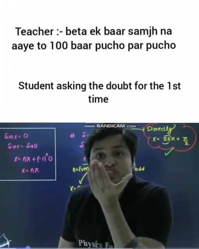 sir par apne to kaha tha...