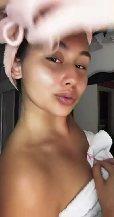 Fresh from shower