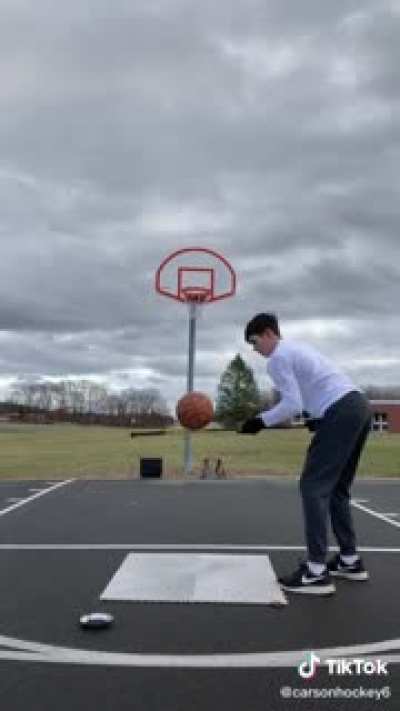 Carson Curran's Hockey trick shot