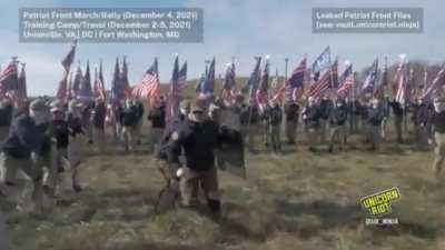 Excerpts of MAGA Nazi white supremacists from the 'Patriot Front' training for civil war 2.0 [Leaked Video] (full video source in the comments)