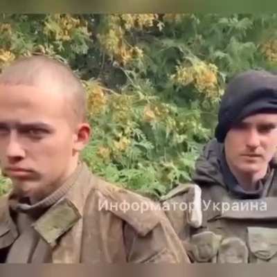 20 yrs old Russian POW's captured today in Kharkiv region