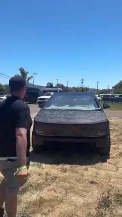Why do all Cybertruck owners think they're bulletproof??