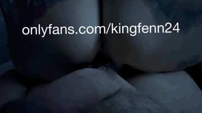 CBT Assjob squeezing balls with her pussy