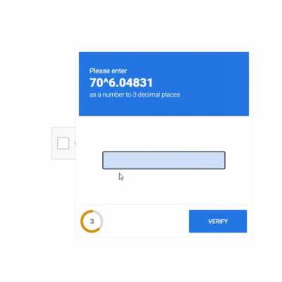I made the robot-only captcha concept from a few weeks ago