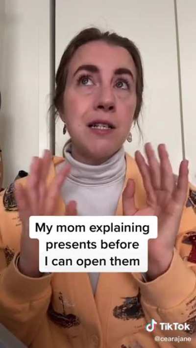 Mom explaining presents