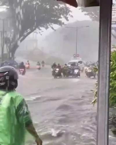 26 February 2026 - Flooding followed extreme rainfall in parts of the city - Semarang Central Java Indonesia