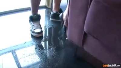 Pounding Her Ass Right in The Puddle of Her Squirt