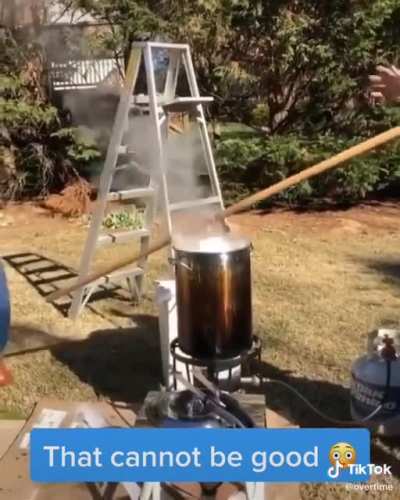 Cooking the turkey