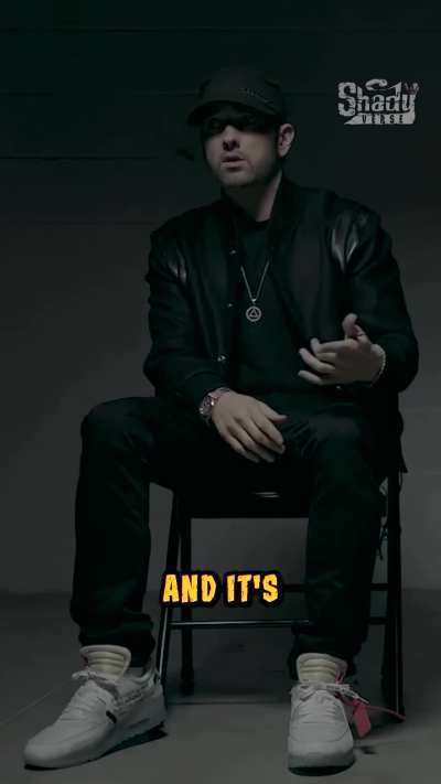 Eminem gets flustered talking about Trump