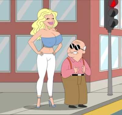 kind lady helps blind old man cross the street
