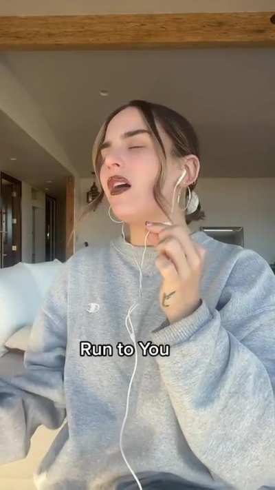 JoJo singing Run To You by Whitney Houston
