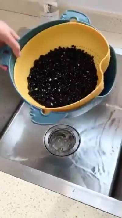 Double drain basket