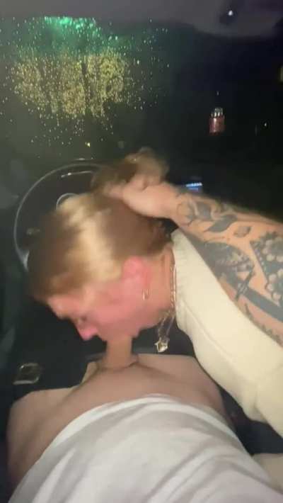 Sneaked out to suck his cock
